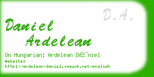 daniel ardelean business card